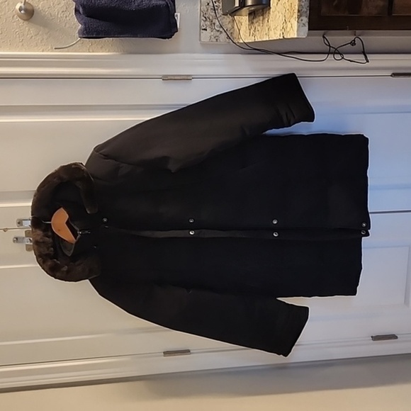 Bromley sport down feather black coat parka jacket size small - Picture 1 of 14